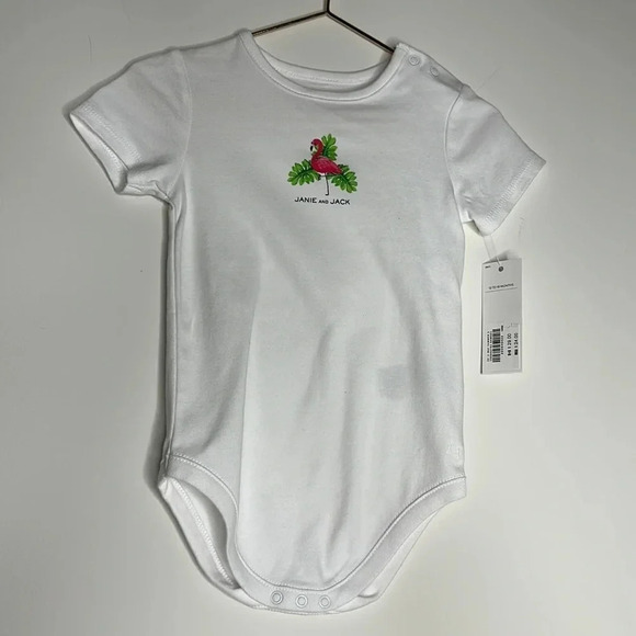 Janie and Jack Flamingo onesie | 12-18m | NWT - Picture 1 of 3